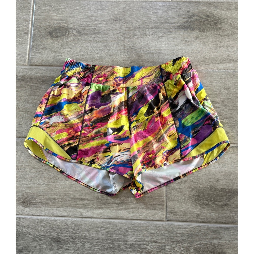 Lululemon Hotty Hot Short II Long 4" Catalyst‎ Multi Size 10